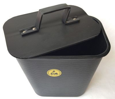 ESD TRASH CAN WITH COVER