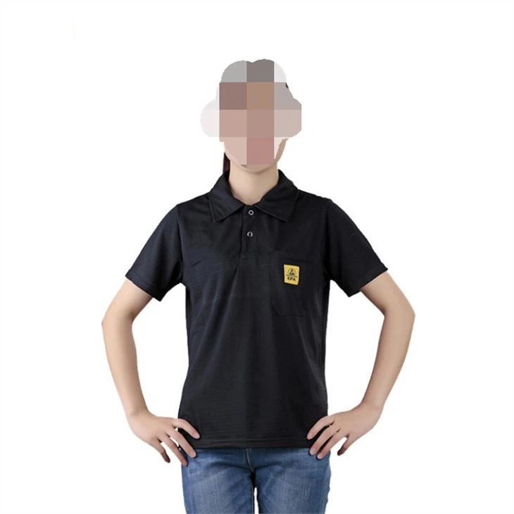 Chemise anti statique à manches courtes